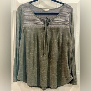 Bo Bel Smocked Top Sz L